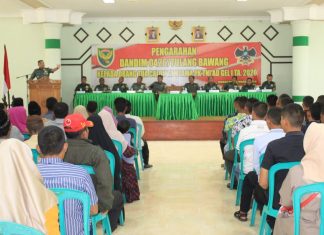 Dandim 0426 Tuba Beri Arahan Kepada Orang Tua Calon Tamtama PK TA. 2020 , Ini Arahannya.