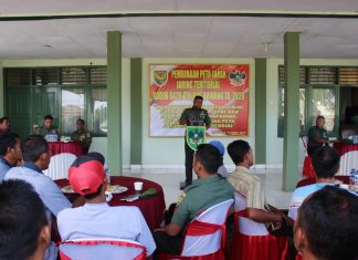 Pertajam Deteksi dan Cegah Dini, Kodim 0426 Tuba Adakan Pembinaan Jaring Teritorial