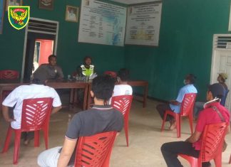 Kepala Dusun wajib Mendata Warga Masyarakat Binaanya, Babinsa Koramil 426-02 Menggala.