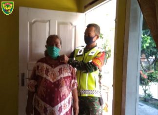 Cegah Penularan Covid-19, Babinsa Harus Tanggap dengan Kondisi Warga Binaan.