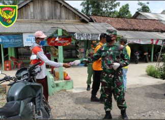 Dandim 0426 Tuba Cek Langsung Posko Pencegahan Covid-19 di Wilayah Kab. Mesuji
