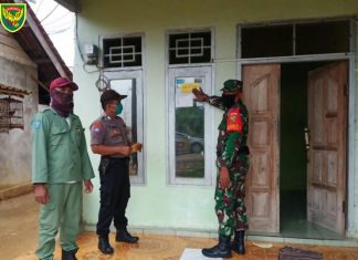 1 x 24 Jam Tamu Wajib Lapor, kata Sertu Sutarto Babinsa Koramil 426-02 Menggala.
