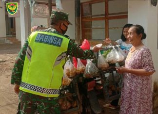 Sertu Heri Sambangi Warga Binaan Sosialisasi Protokol Kesehatan Cegah Covid-19