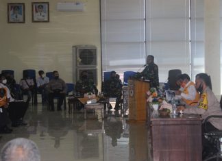 Dandim 0426/TB Paparkan Rencana Operasi Pendisiplinan Protokol Kesehatan di Kab. Mesuji