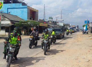 TNI, POLRI dan Aparatur Pemda Patroli Pendisiplinan Protokol Kesehatan di Kab.Mesuji