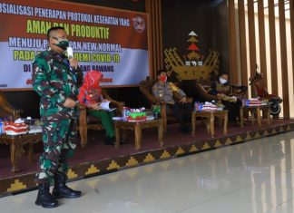 Dandim 0426/TB Sebagai Dansatgas Operasi Penegakan Protokol Kesehatan di Kab. Tulang Bawang, Ini Strateginya.