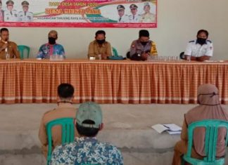 Babinsa Koramil 426-01 Mesuji Ikut Musyawarah Penjaringan Penerima BLT- DD Tahap II di Mukti Jaya.