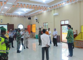 Kodim 0426 Tuba dan Pemda Tuba Melaksanakan Patroli Operasi Pendisiplinan Protokol Kesehatan