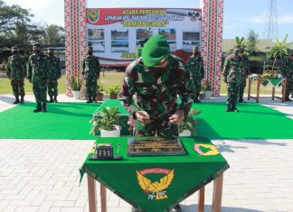 Dandim 0426 Letkol Inf Kohir Resmikan Lapangan Apel “PAMUNGKAS”