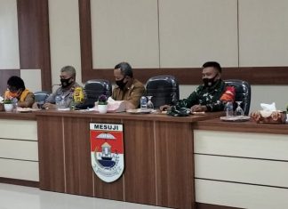 Dandim 0426 Dan Pemkab Mesuji Bahas Pencegahan Penyebaran Covid- 19