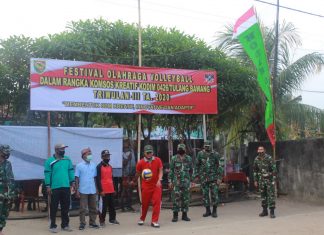 Kodim 0426 Laksanakan Festival Volly Ball dalam rangka Komunikasi Sosial Kreati