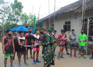 Kodim 0426 Tulang Bawang Sosialisai Werving Penerimaan Prajurit.