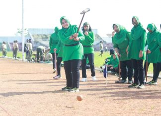 Keluarga Besar Kodim 0426 Gelar Olah Raga Bersama