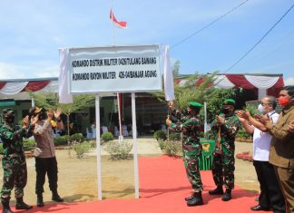 Danrem 043 Resmikan Dua Koramil Di Tuba