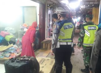 Koramil 426-01 Mesuji Terus Tegur Warga Tak Bermasker