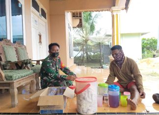 Sukseskan Ketahanan Pangan, Babinsa Anjangsana ke Rumah Gapoktan