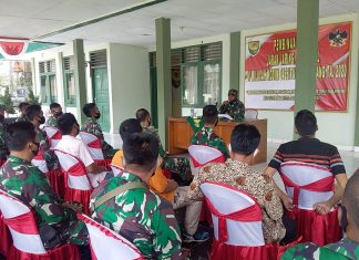 Kodim 0426 Tuba Gelar Peta Jarak Jaring Teritorial.