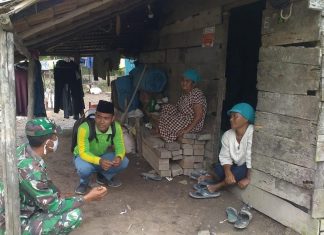 Babinsa Rawajitu Komsos Wujudkan Sinergi TNI- Rakyat.