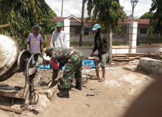 Membatu Kesulitan Warga masyarakat di Kampung Binaan harus di Lakukan, Kata Serda Siswanto