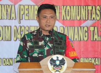 Kodim 0426 Tuba Selenggarakan Komsos dengan Komponen Bangsa (Pembinaan Komunitas)
