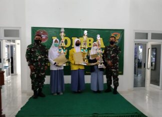 Kodim 0426/TB Sabet Juara II Lomba Baca Puisi Peringati HUT Kodam II/Swj ke-75 dan Hari Juang TNI- AD Tahun 2020