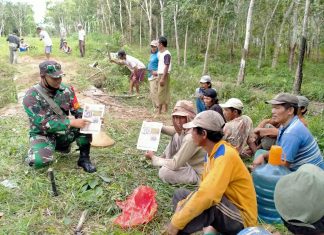 Babinsa Koramil Banjar Agung Sosialisasi Werving Masuk TNI