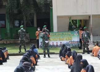 Kodim 0426 Tulang Bawang Melaksanakan Werving Kreatif Penerimaan Prajurit TNI-AD