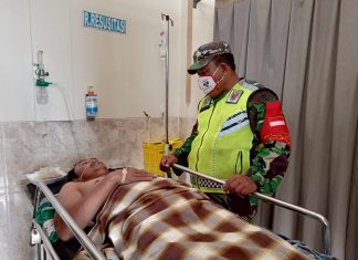 Serka Ngadino Berikan Dukungan Moril Kunjungi Warganya Yang Sakit