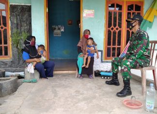 Deteksi dini dan Cegah dini Bisa Diperoleh dari Komsos kata Serda Heri Susanto.