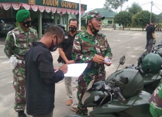 Pasi Intel Kodim 0426/TB Cek Kelengkapan Kendaraan Dinas.