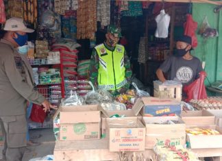 Babinsa Pangkal Mas Himbau Warga Paruhi Protokol Kesehatan