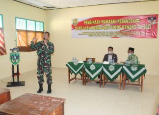 Kodim 0426 Berikan Pembinaan Wawasan Kebangsaan