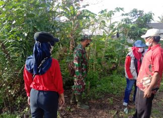 Kodim 0426 Tulang Bawang mendukung masyarakat stop buang air besar sembarangan, Jumat 28 Mei 2021.