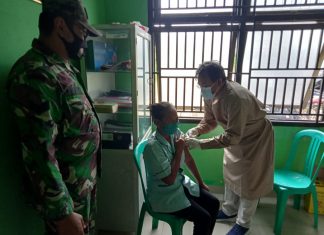 Babinsa Koramil Banjar Agung Pendampingan Vaksin Covid-19 Untuk ASN dan Lansia