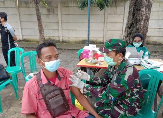 Kodim 0426 Jemput Bola Vaksinasi Warga