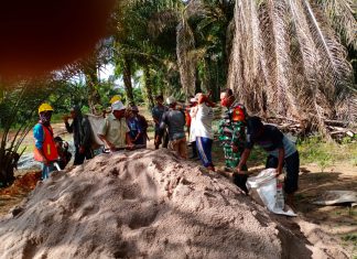 Dengan Pra TMMD ke-112 di Gunung Tapa Ilir Semangat Gotong Royong Tumbuh Kembali