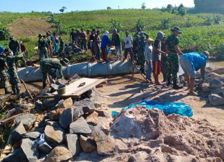 Warga Gunung Tapa Ilir Bangga dengan TMMD ke-112 Yang digelar di Kampungnya