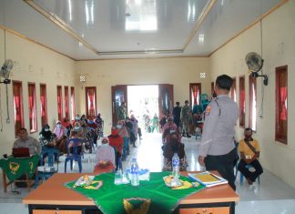 Penyuluhan Senpi Ilegal Digelar Oleh Satgas TMMD 112 Kodim 0426/TB
