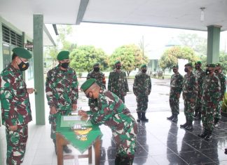 Dandim 0426 Tuba Lepas Danramil 426-01 Simpang Pematang Bertugas ke Kesatuan Baru