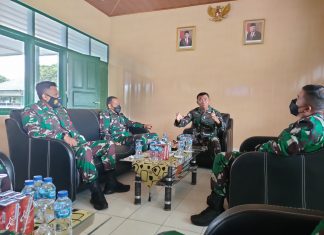 Makodim 0426 Dikunjungi Tim Pokja kajian strategis Sahli Kasad bidang keamanan Nasional (Polkamnas).