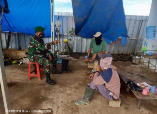 Covid 19 Belum Selesai,Sertu Budiman Himbau Warga Untuk Melaksanakan Vaksin