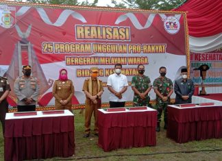 Kodim 0426 Ikut Peringati Hari Kesehatan Nasional ke 57 di Kabupaten Tulang Bawang