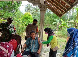 Danramil 426-01 Ajak Masyarakat Untuk Vaksin dan Patuhi Prokes