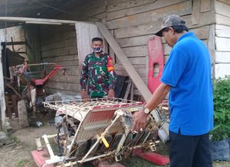 Jelang Musim Tanam Sertu Lilik Mudjio Bantu Mengecek Mesin Tanam