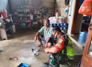 Serka Legono Selalu Mengingatkan Warga Untuk Jaga Prokes