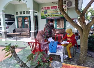 Peltu Apriansyah Selalu Monitoring Kegiatan Vaksin Yang Diadakan di Klinik Timbul Sehat