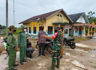Serda Ludin Madani Mengajak Linmas Untuk Sama Sama Ingatkan Prokes