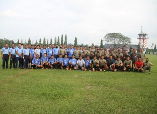 Kodim 0426 dan Lanud Gelar Pertandingan Sepak Bola Yang di Pimpin Langsung Masing Masing Dansat