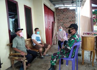 Sertu Asti Himbau Warga Untuk Perketat Penerapan Prokes Dengan Cara 5 M.