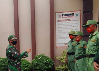 Serka Tamirin Berikan Arahan Pada Linmas Agar Tetap Patuhi Prokes dan Dapat di Sampaikan ke Masyarakat Luas